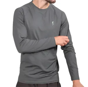 Herren Prime Mesh Langarm-Shirt - Dunkelgrau/Silber Kleidung Rs Herren