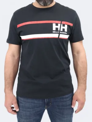 Herren T-Shirt mit Aufdruck, Schwarz