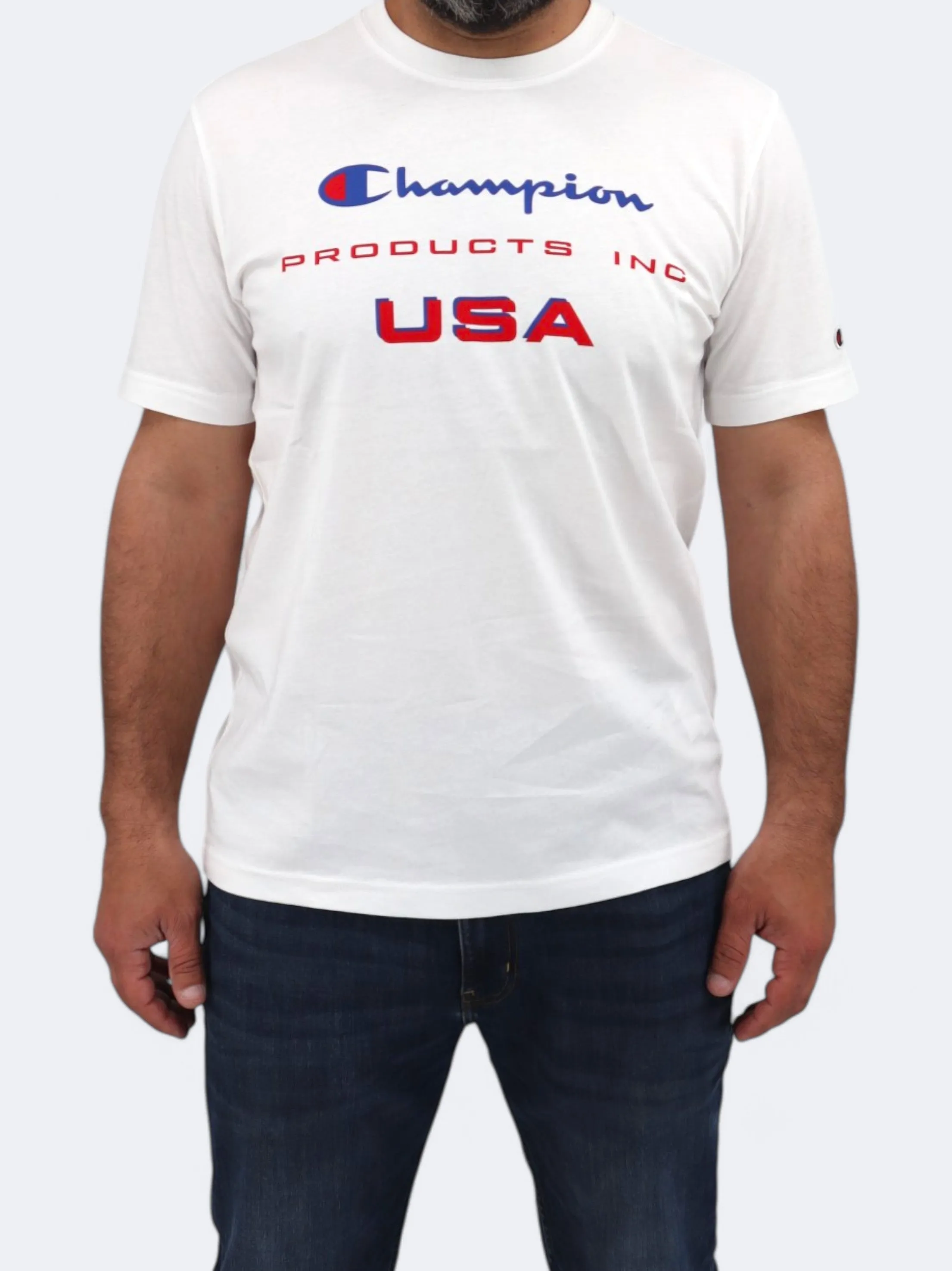 Herren T-Shirt mit Aufdruck, Weiß