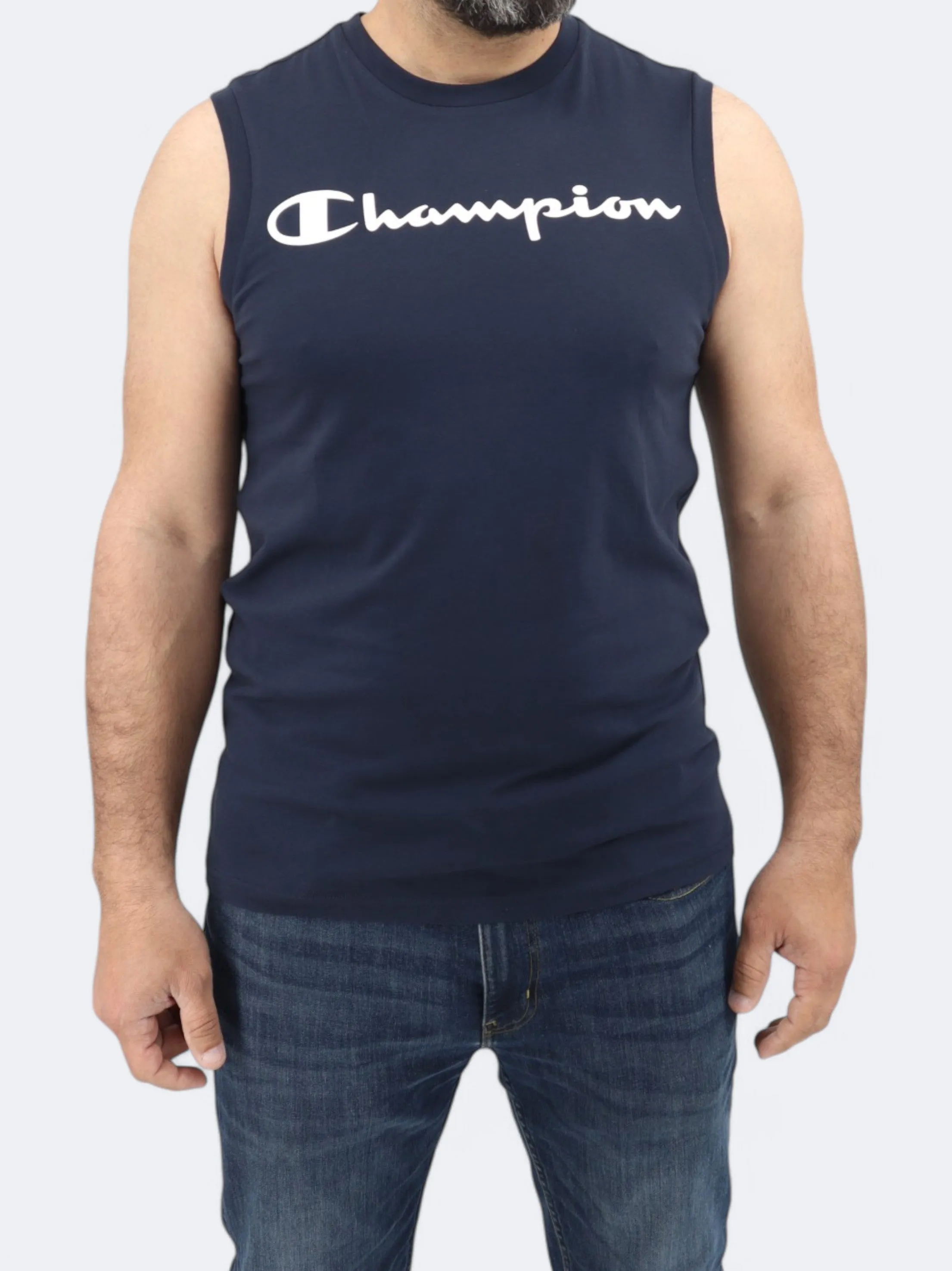 Herren Tanktop mit Aufdruck, Marineblau