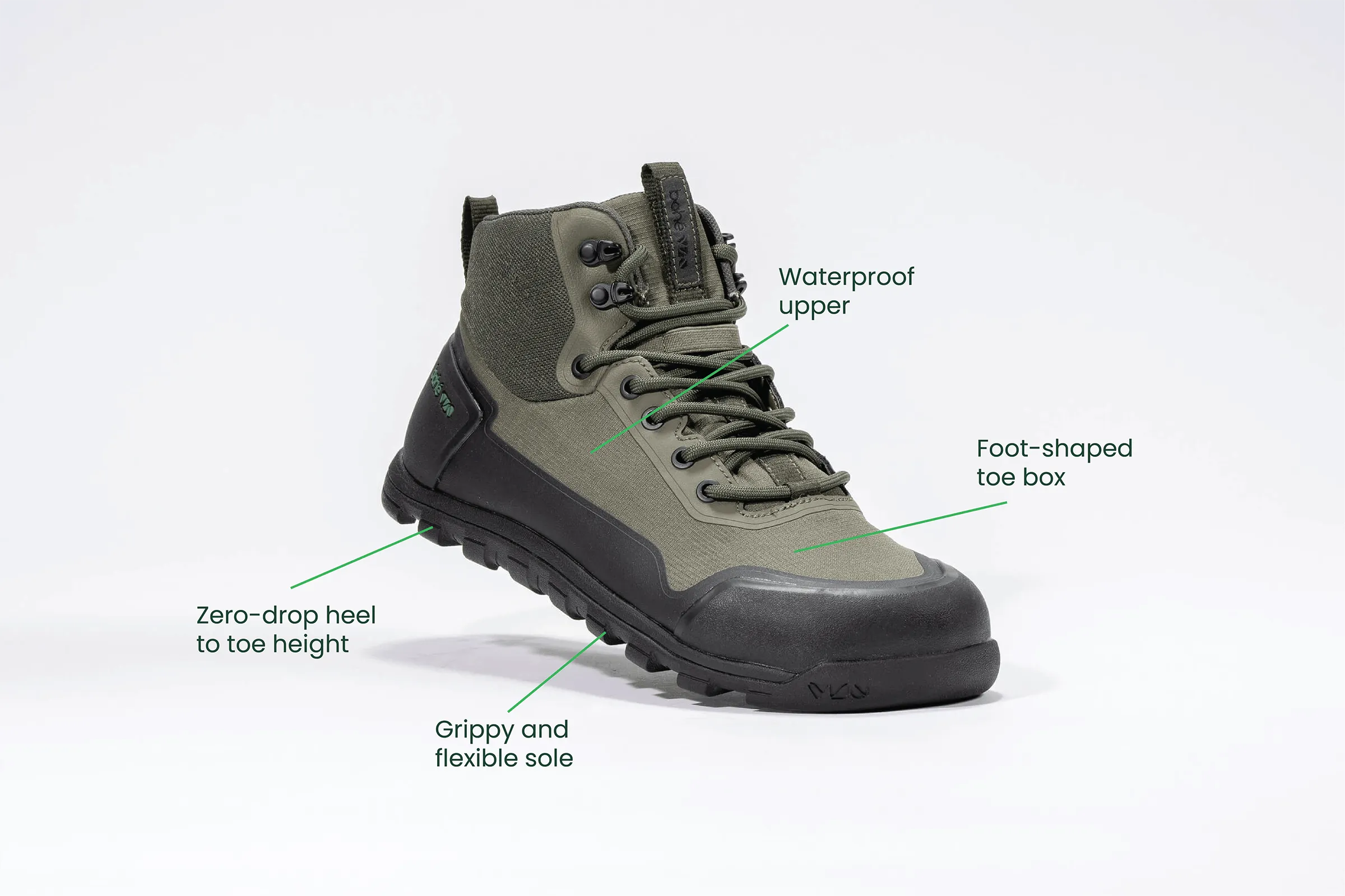 Herren Rediscover Grounding Barfuß-Wanderstiefel | Wald