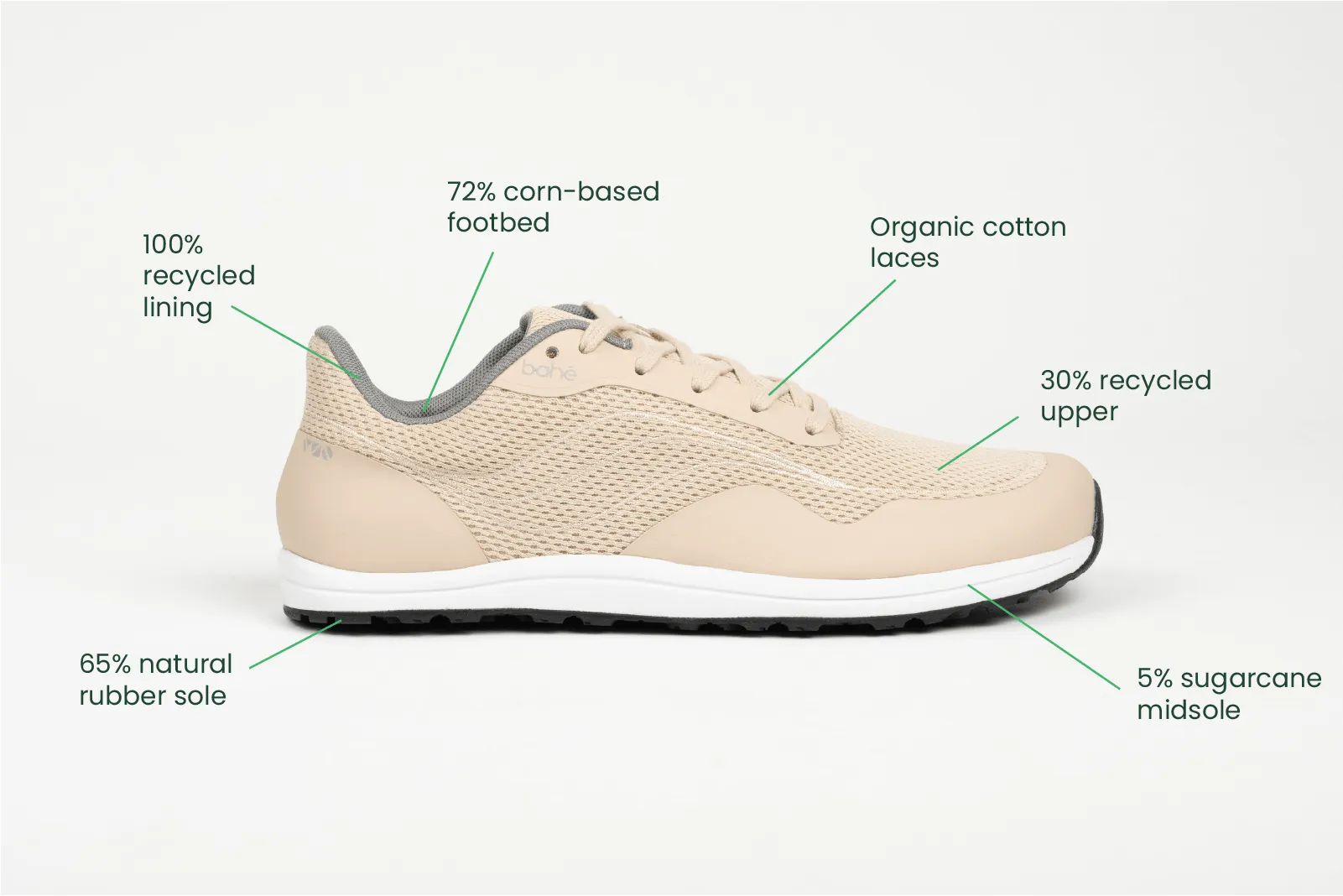 Herren Revive Erdende Barfuß-Vegan-Sneaker | Sandstein