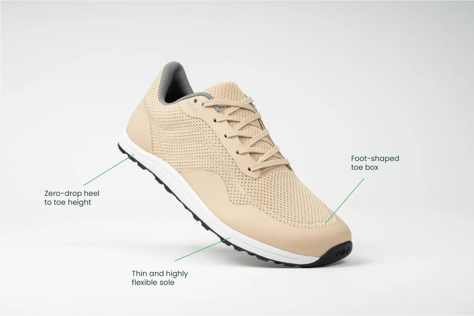 Herren Revive Erdende Barfuß-Vegan-Sneaker | Sandstein
