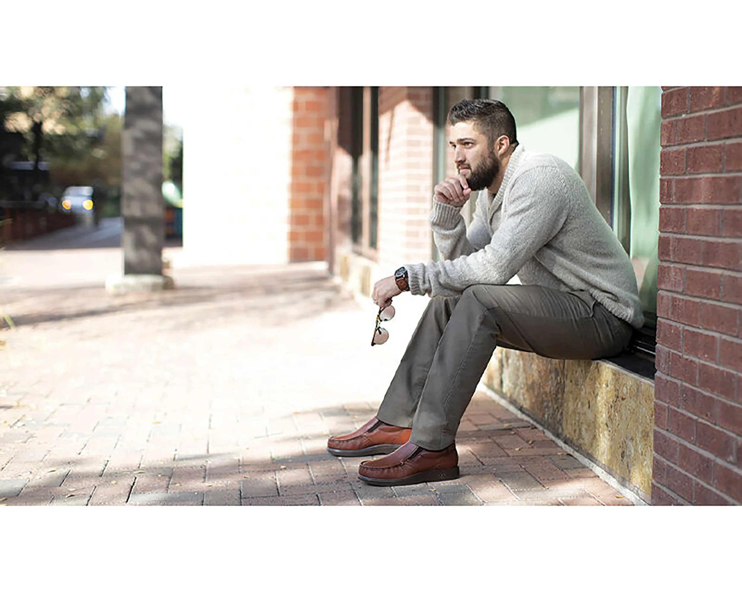 Herren Seitengore Slip-On Loafer