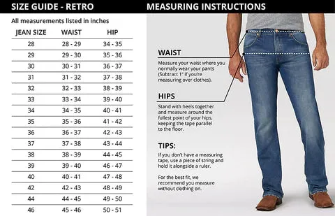 Herren Wrangler Retro® Slim Fit Bootcut Jeans in Layton von Wrangler Clothing