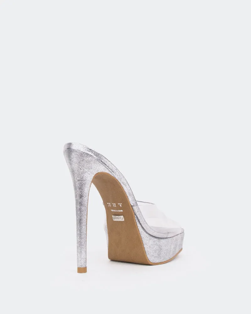 Meredith, Silber Clear/Vinyl Silber