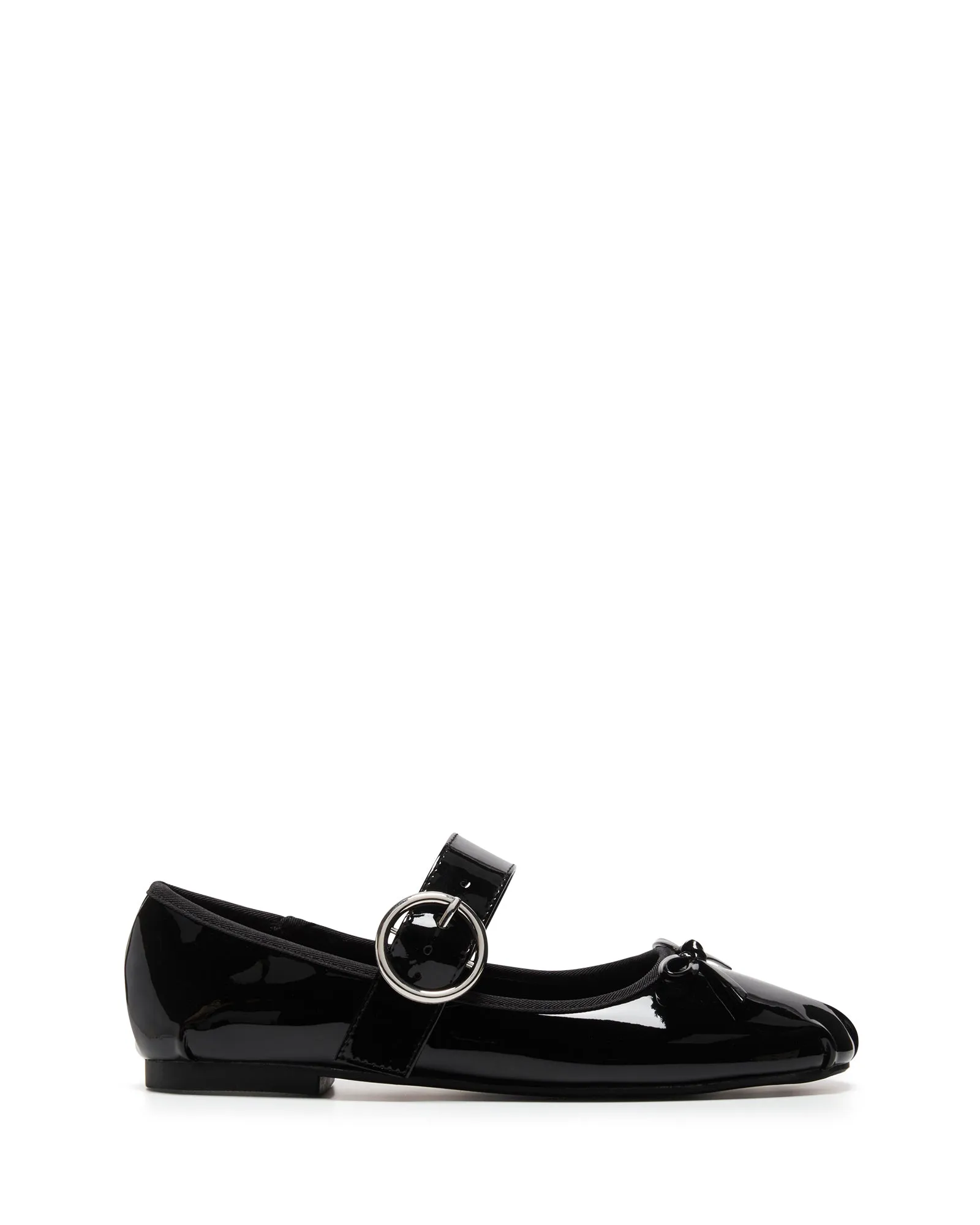 Mesmerize Ballettschuh Schwarz Glanzleder
