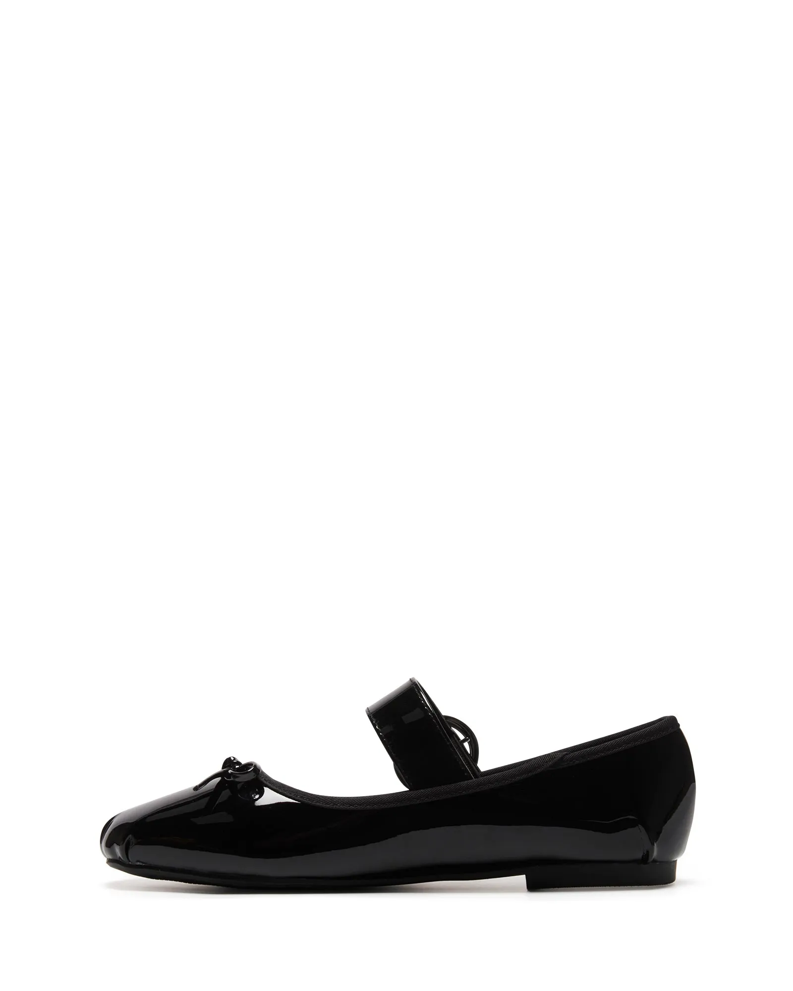 Mesmerize Ballettschuh Schwarz Glanzleder