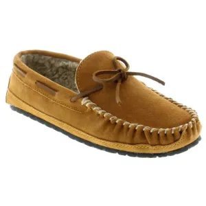 Minnetonka Herren 4154 Casey Pantoffel Hellbraun Wildleder