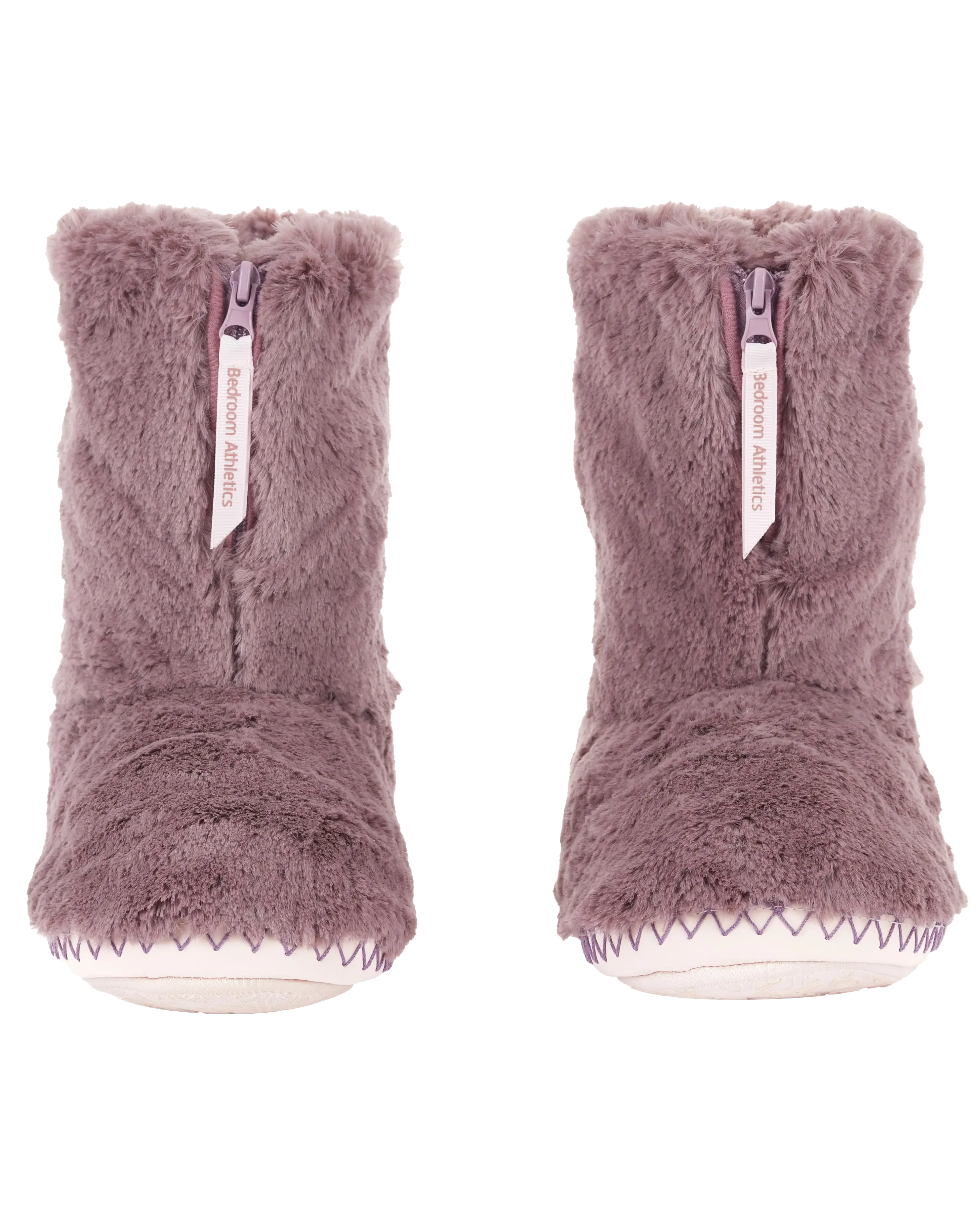 Monroe Faux-Fur Pantoffelstiefel in Aquarell & Mattrosa