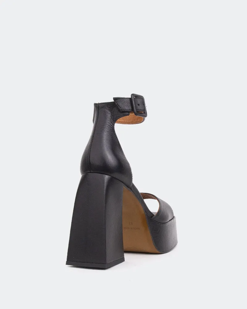 Moore, Schwarz Leder/Cuir Noir