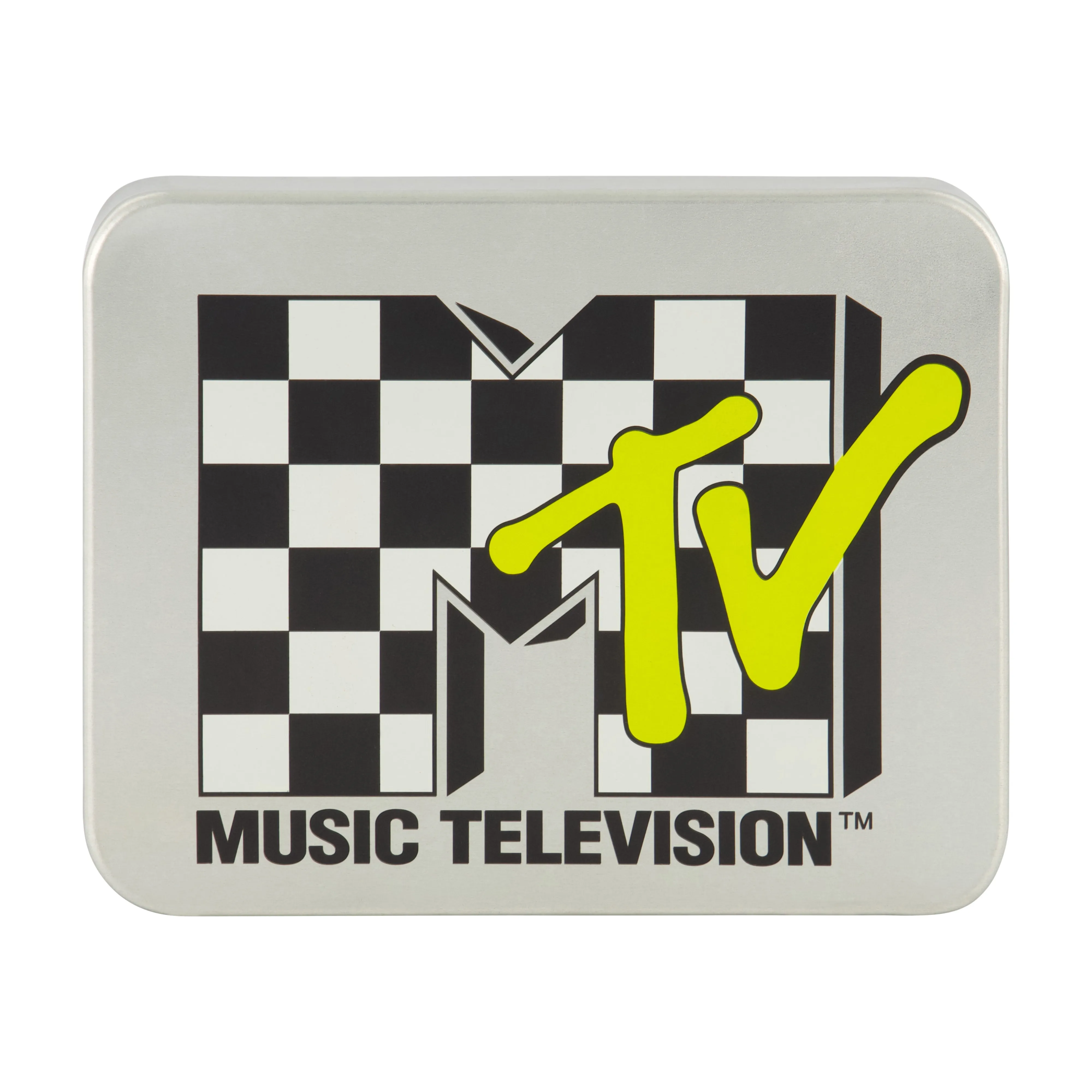 MTV-LOGO MIT KAROMUSTER Brieftasche mit zwei Fächern, schlanke Brieftasche mit dekorativer Dose für Männer und Frauen, ecco Schuhe