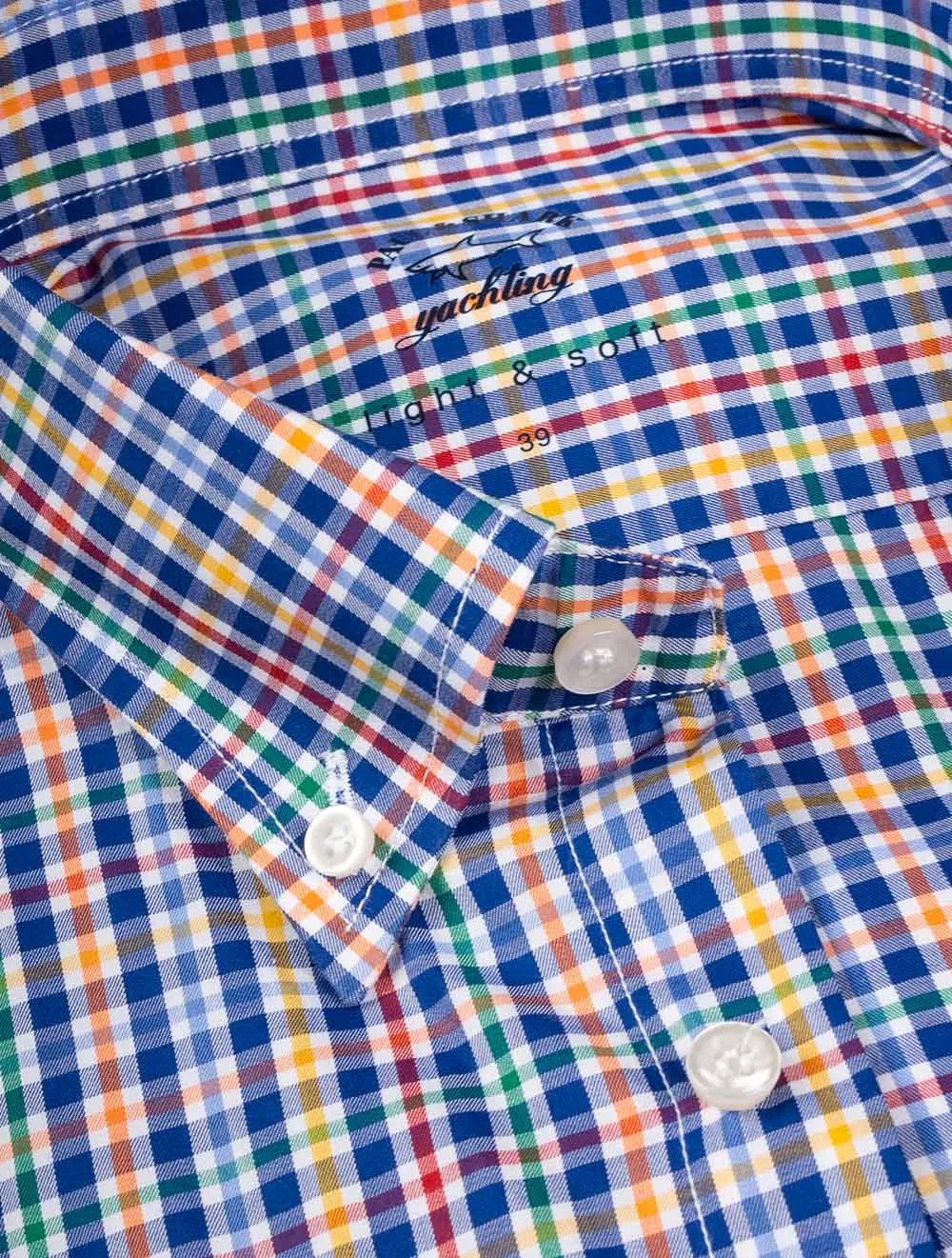 Multi Check Button-Down-Hemd Multi