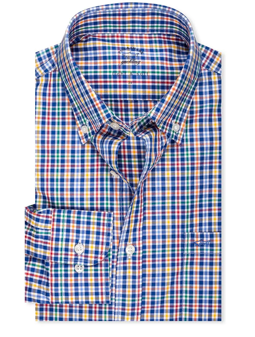 Multi Check Button-Down-Hemd Multi