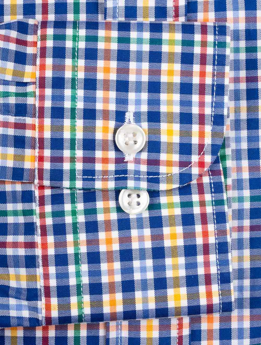 Multi Check Button-Down-Hemd Multi