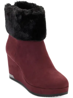 Nadra Damen Kunstwildleder elegante Booties Ecco Schuhe
