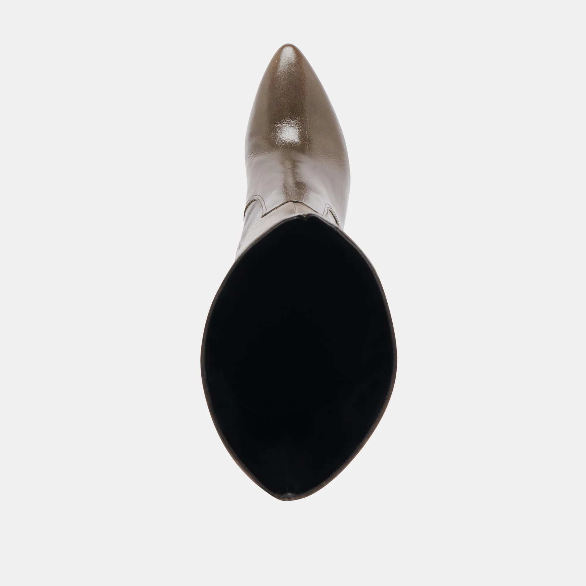 NEDI STIEFEL DUNKELOLIV LEDER