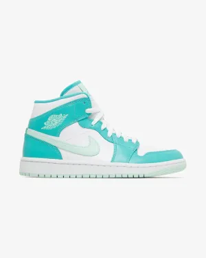 NIKE AIR JORDAN1 MID WMNS GEWASCHTES PETROL BLAU MARINEBLAU
