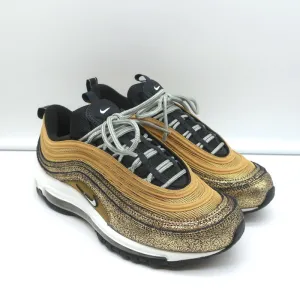 Nike Air Max 97 Sneakers Metallisch Gold Damen Größe 8.5 DO5881-700