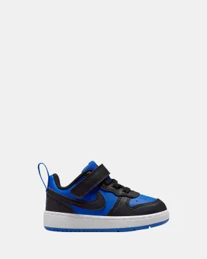 Nike Kinder-Schuhe Court Borough Low Recraft Kleinkind Game Royal/Schwarz/Weiß