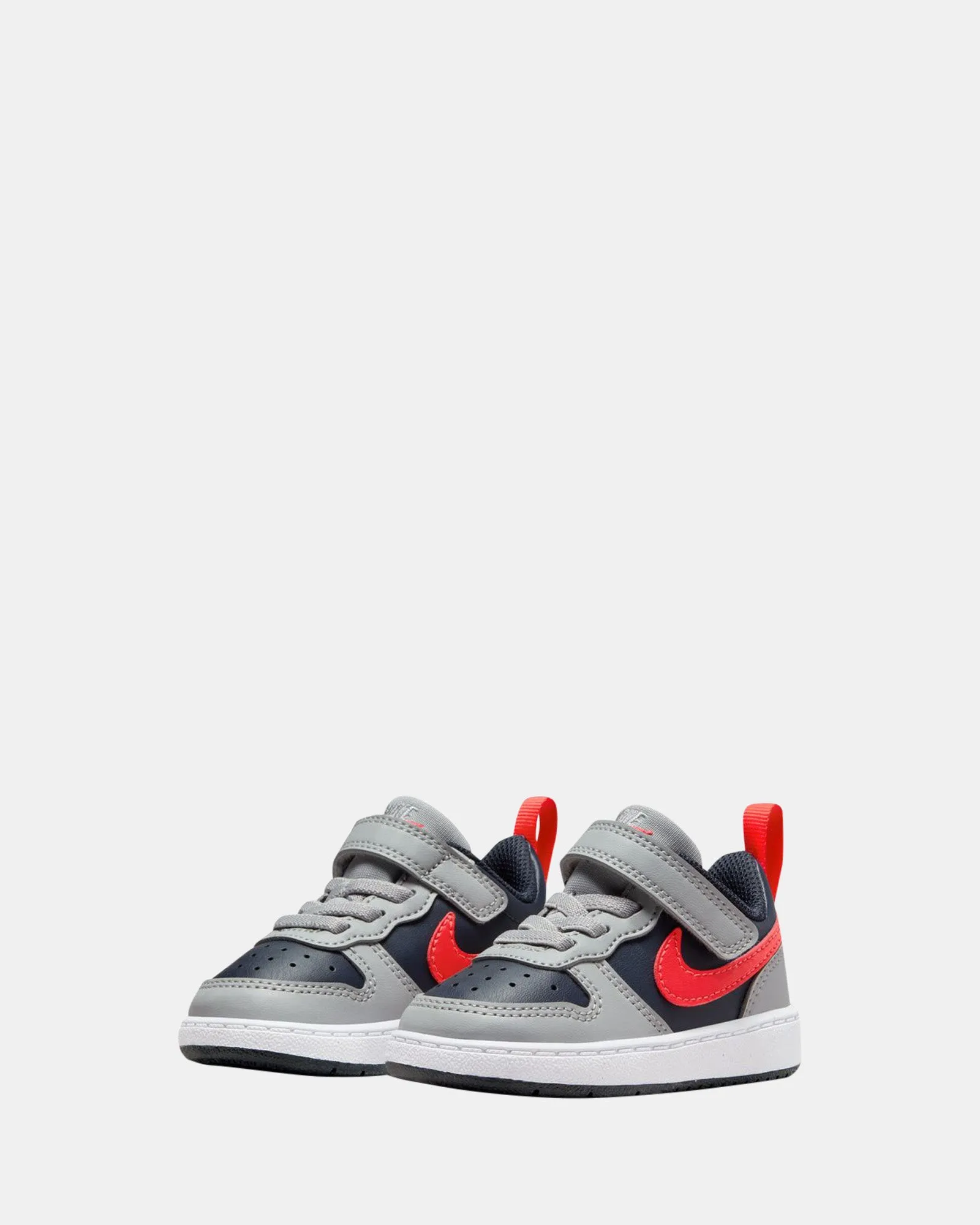 Nike Kinder-Schuhe Court Borough Low Recraft Kleinkind Rauchgrau/Karmesin/Obsidian