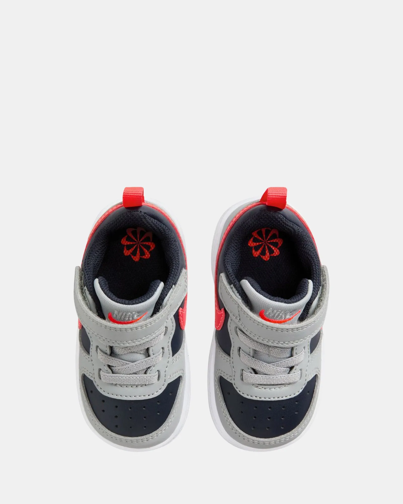 Nike Kinder-Schuhe Court Borough Low Recraft Kleinkind Rauchgrau/Karmesin/Obsidian