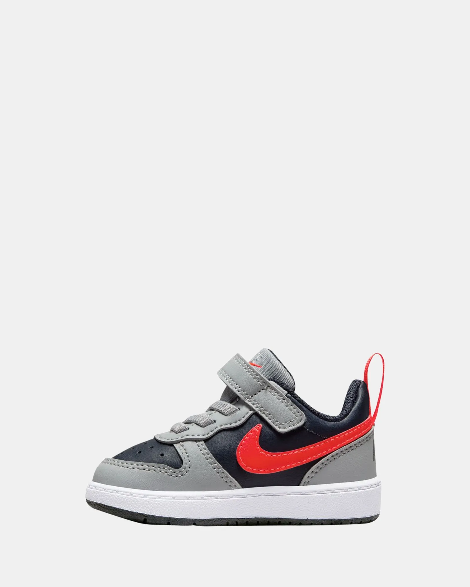 Nike Kinder-Schuhe Court Borough Low Recraft Kleinkind Rauchgrau/Karmesin/Obsidian