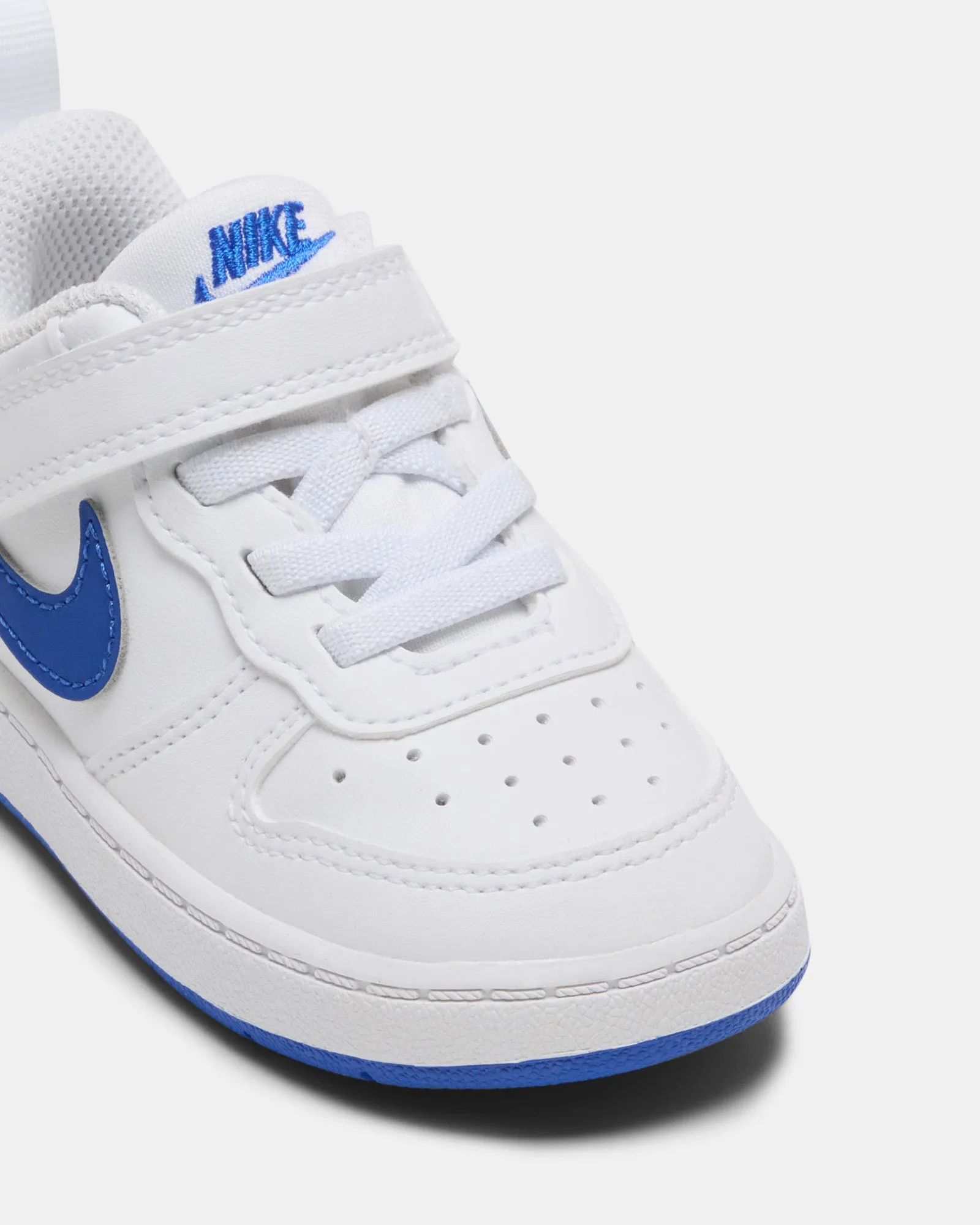 Nike Kinder Schuhe Court Borough Low Recraft Kleinkind Weiß/Hyper Royal