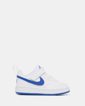 Nike Kinder Schuhe Court Borough Low Recraft Kleinkind Weiß/Hyper Royal