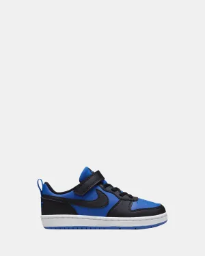 Nike Kinder-Schuhe Court Borough Low Recraft Vorschule Spiel Royal/Schwarz/Weiß