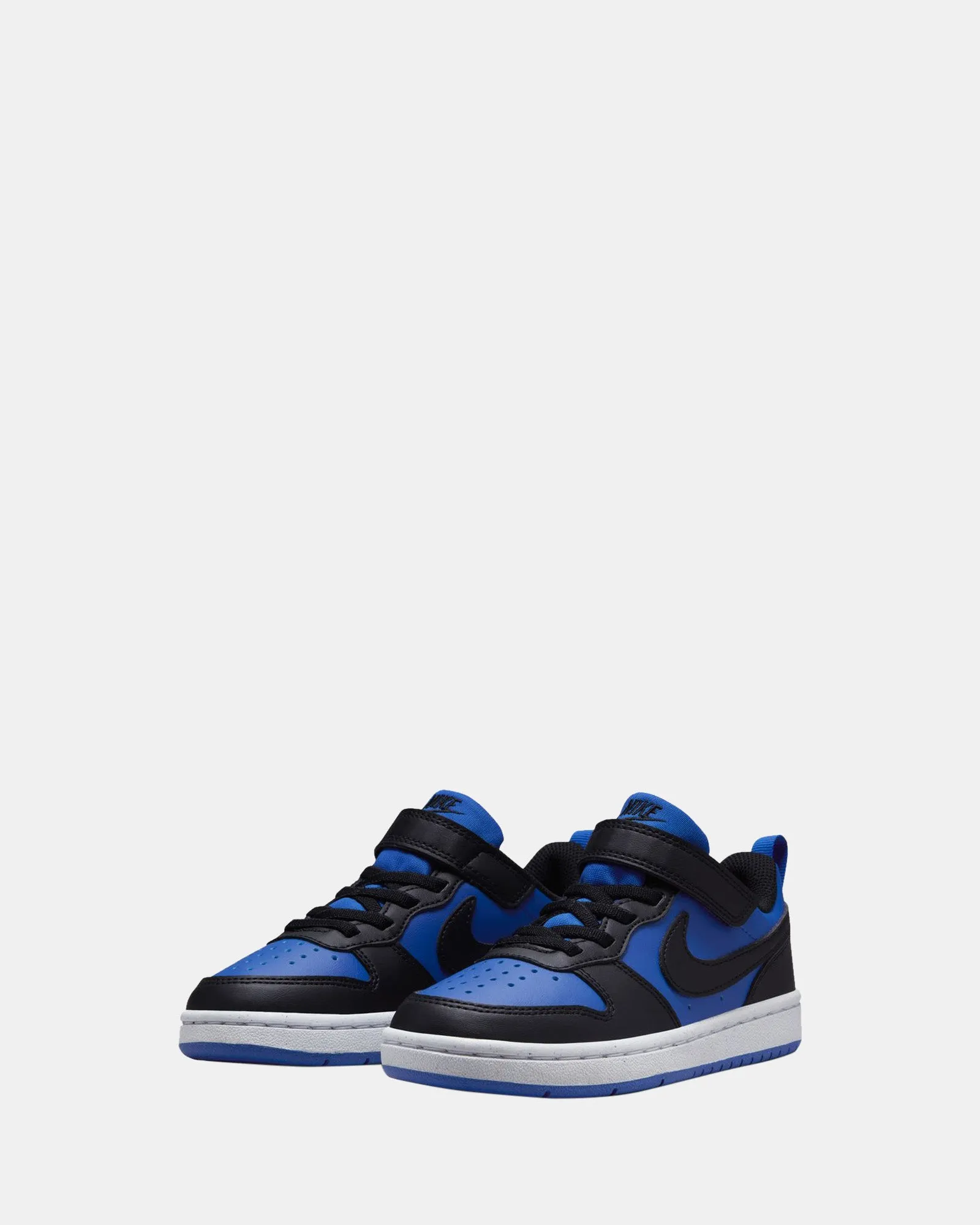 Nike Kinder-Schuhe Court Borough Low Recraft Vorschule Spiel Royal/Schwarz/Weiß