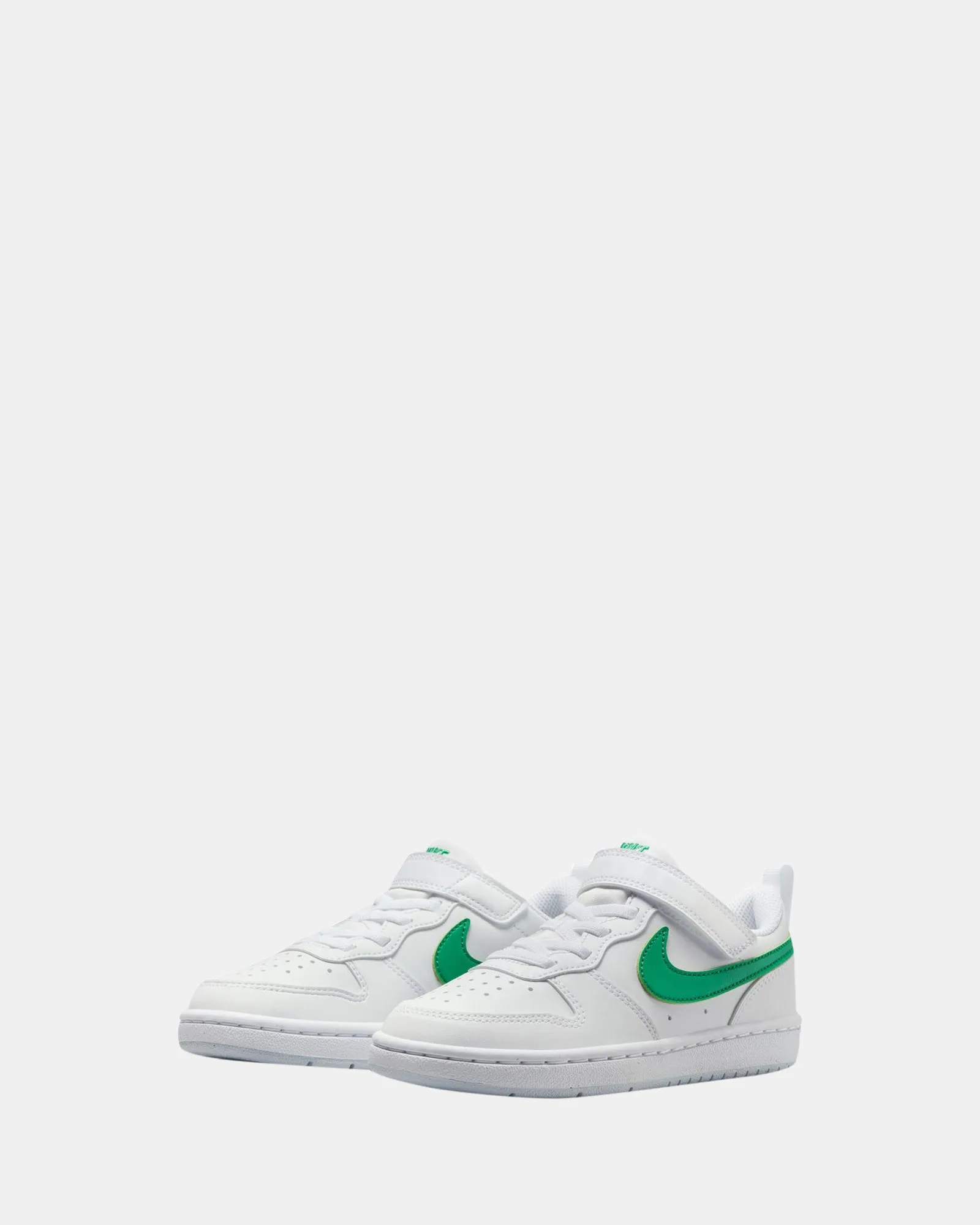 Nike Kinder Schuhe Court Borough Low Recraft Vorschule Weiß/Stadion Grün/Grau
