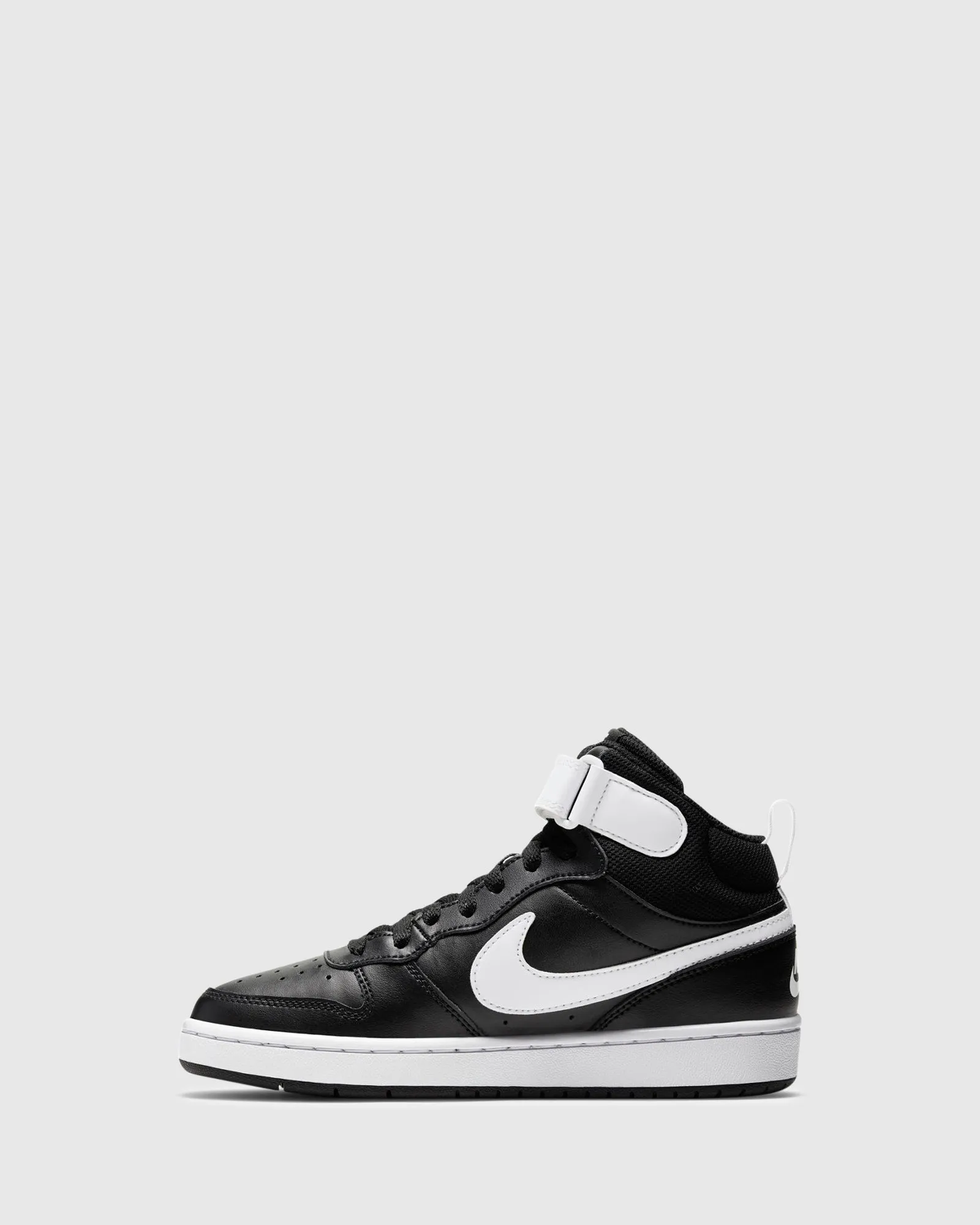 Nike Kinder Schuhe Court Borough Mid 2 Grundschule Schwarz/Weiß