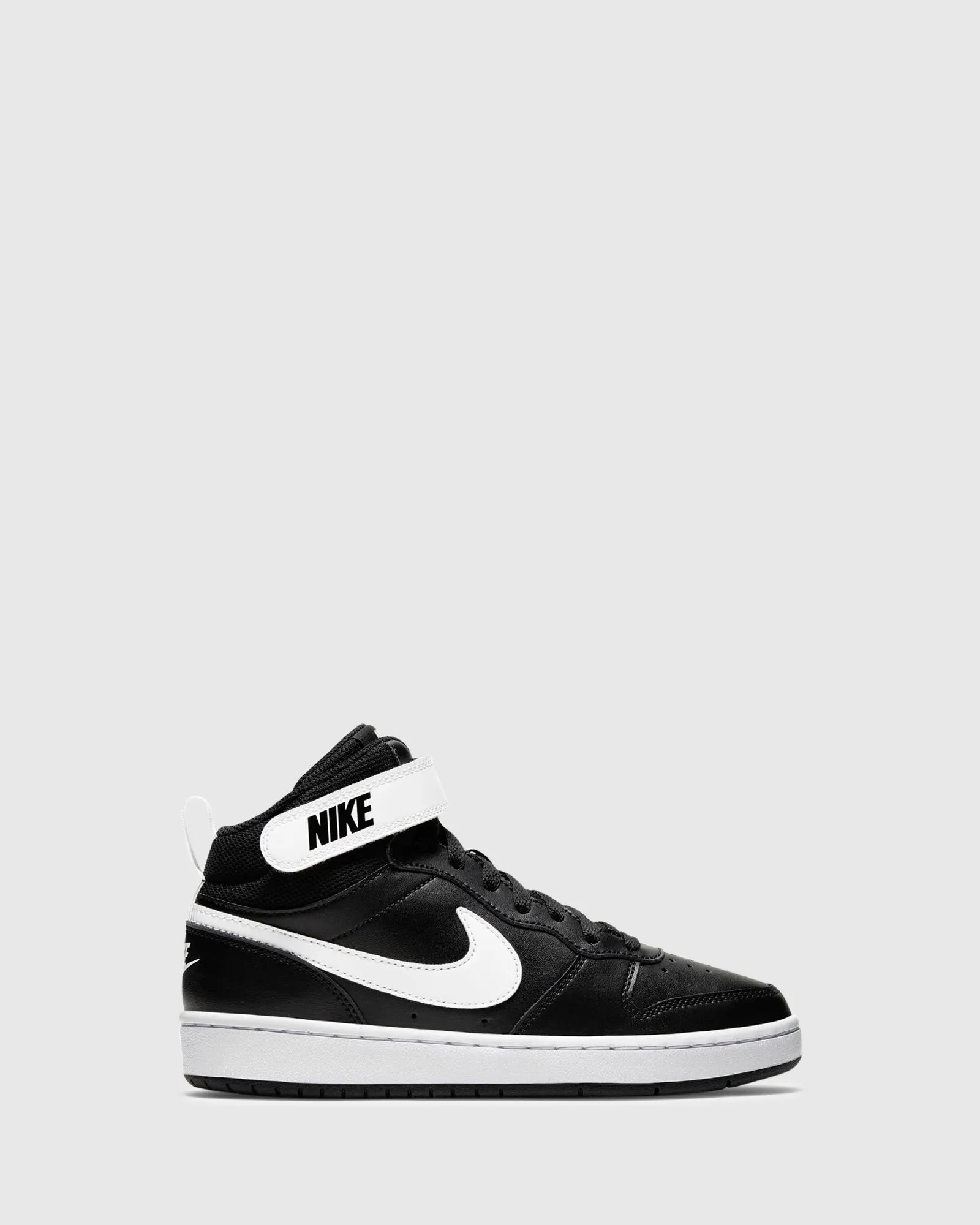 Nike Kinder Schuhe Court Borough Mid 2 Grundschule Schwarz/Weiß