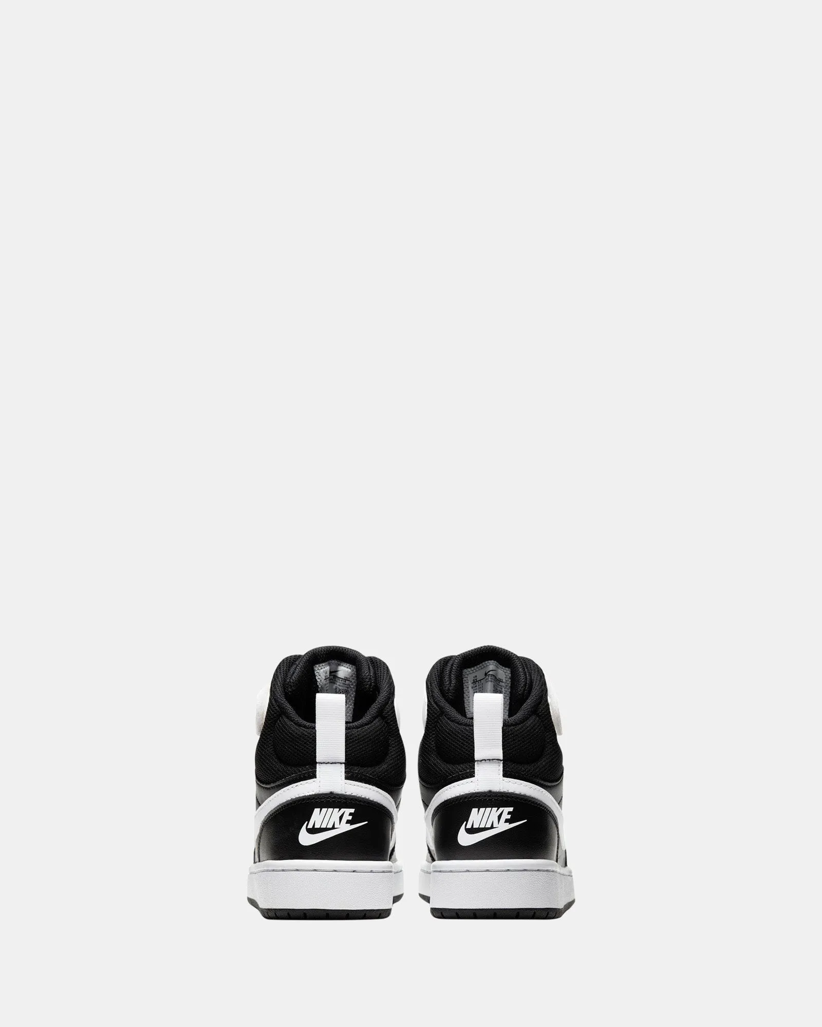 Nike Kinder Schuhe Court Borough Mid 2 Grundschule Schwarz/Weiß