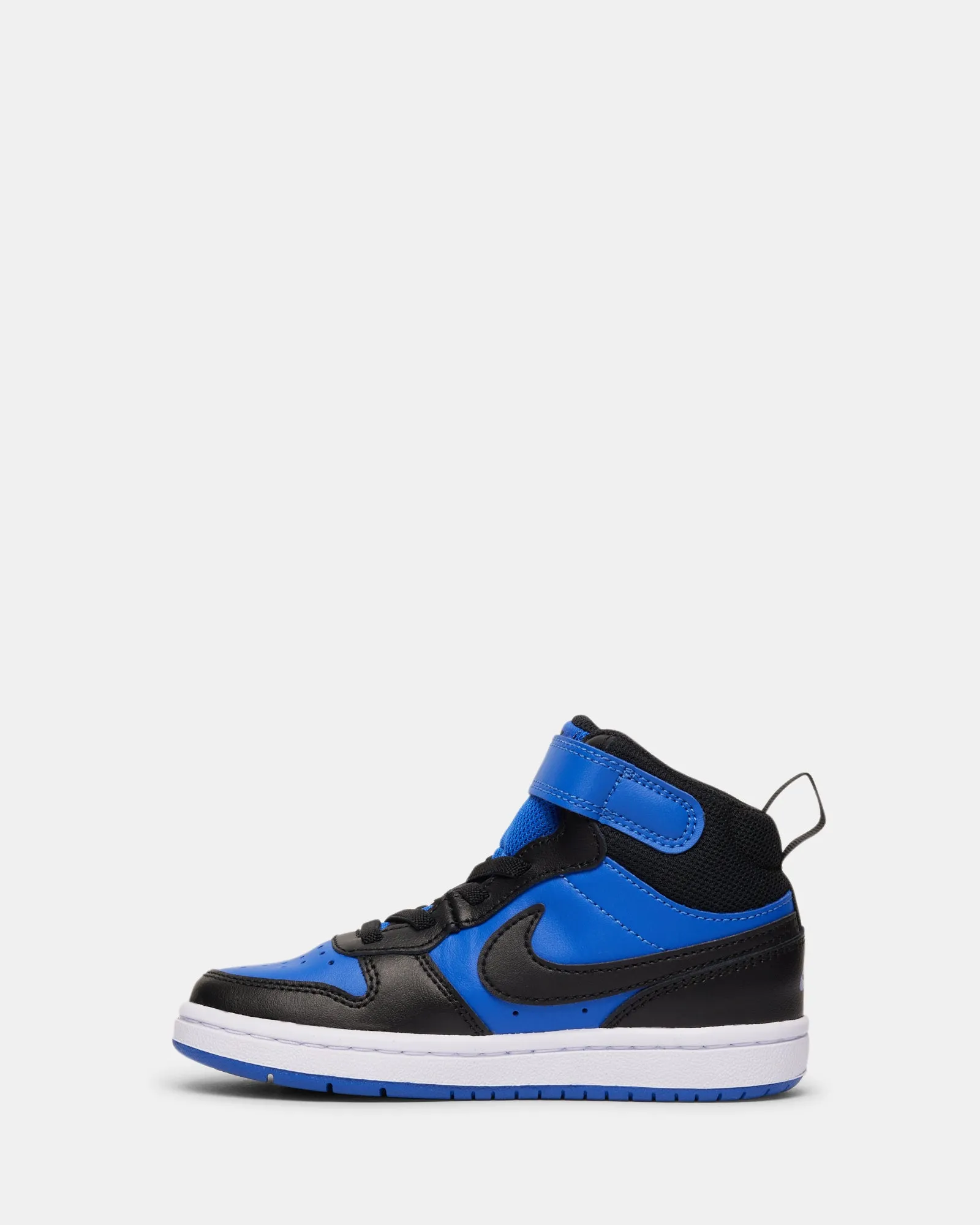 Nike Kinder-Schuhe Court Borough Mid 2 Grundschule Spiel Royal/Schwarz/Weiß