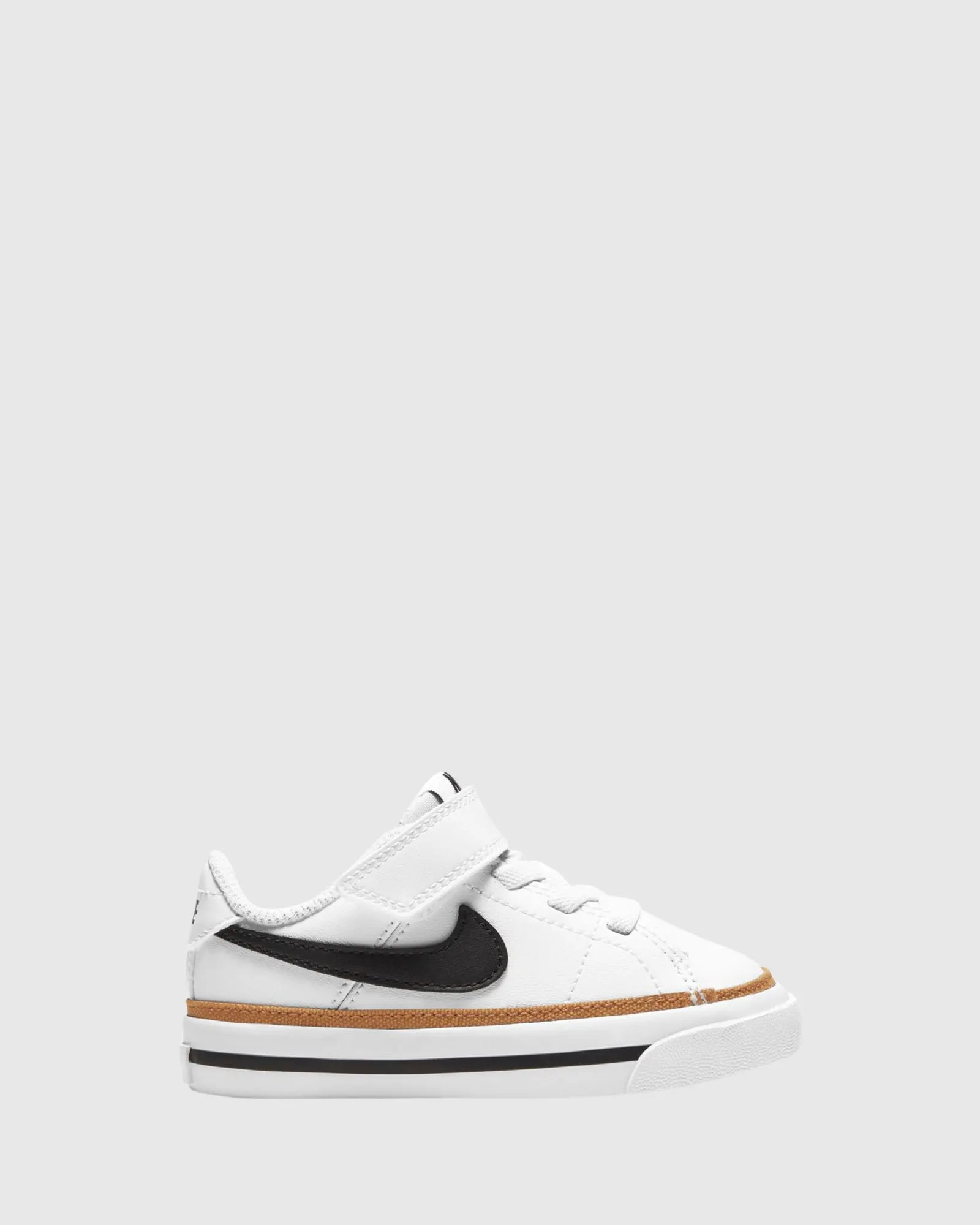 Nike Kinder-Schuhe Court Legacy für Kleinkinder Weiß/Schwarz/Wüstenocker