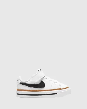 Nike Kinder-Schuhe Court Legacy für Kleinkinder Weiß/Schwarz/Wüstenocker