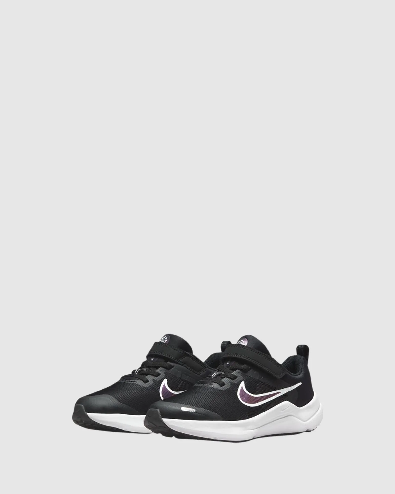 Nike Kinder-Schuhe Downshifter 12 Vorschule Schwarz/Weiß/Rauchgrau