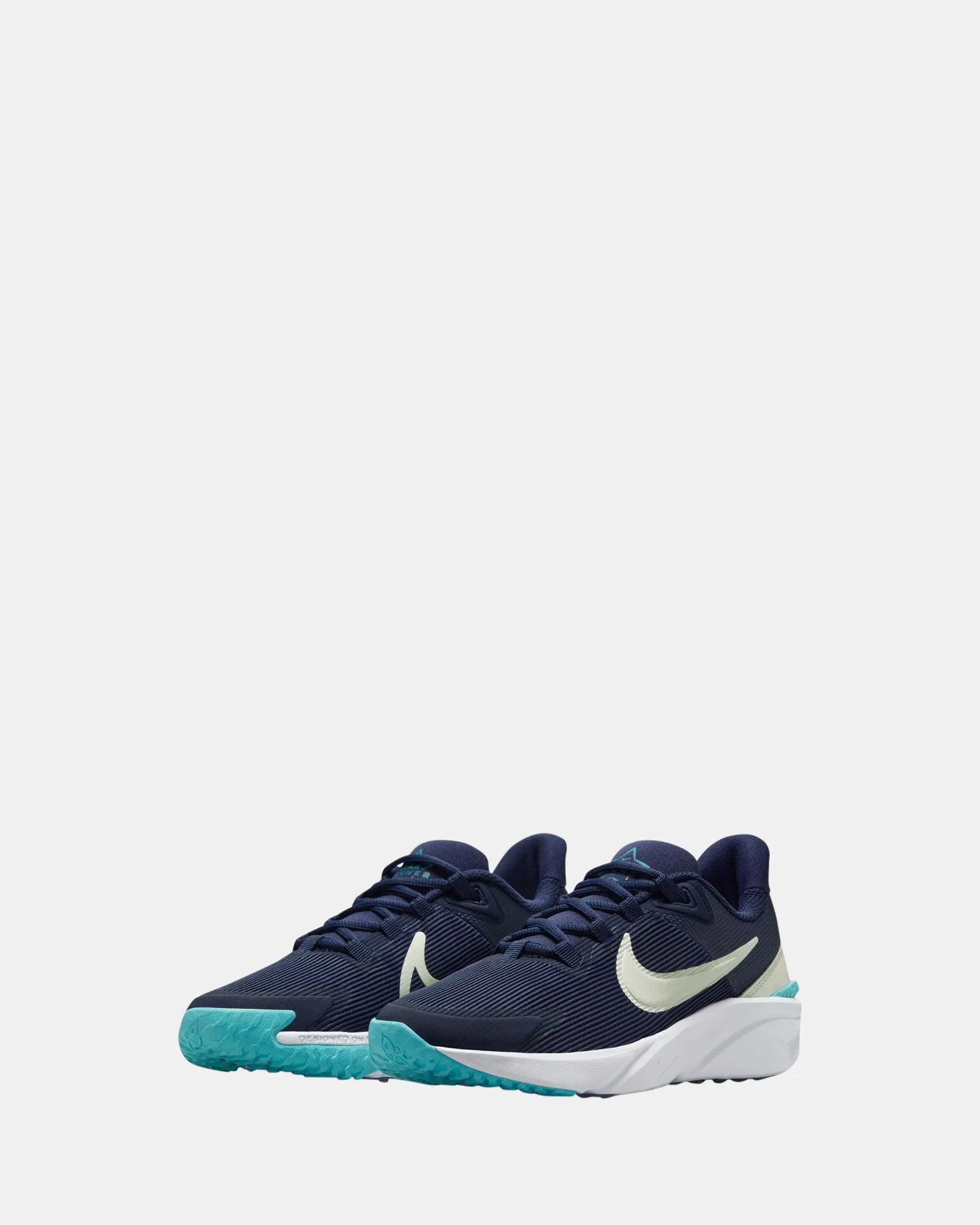 Nike Kinder-Schuhe Star Runner 4 Nn Grundschule Mitternachtsblau/Volt-Tönung/Kaktus
