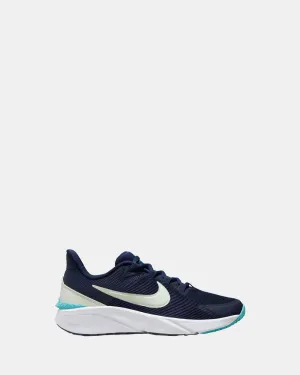 Nike Kinder-Schuhe Star Runner 4 Nn Grundschule Mitternachtsblau/Volt-Tönung/Kaktus