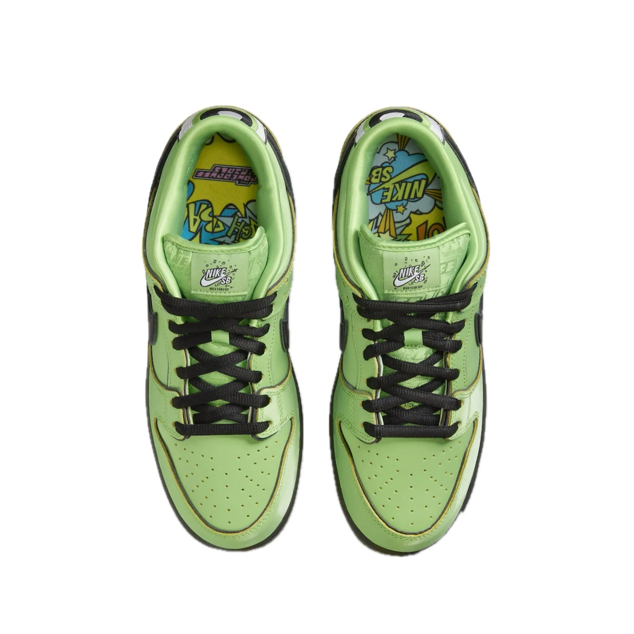 Nike SB Dunk Low (PS) Die Powerpuff Girls Buttercup Mean Green Black Lotus Pink Nike Dunk