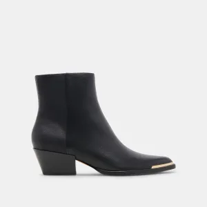 NONAH STIEFELETTEN AUS SCHWARZEM LEDER