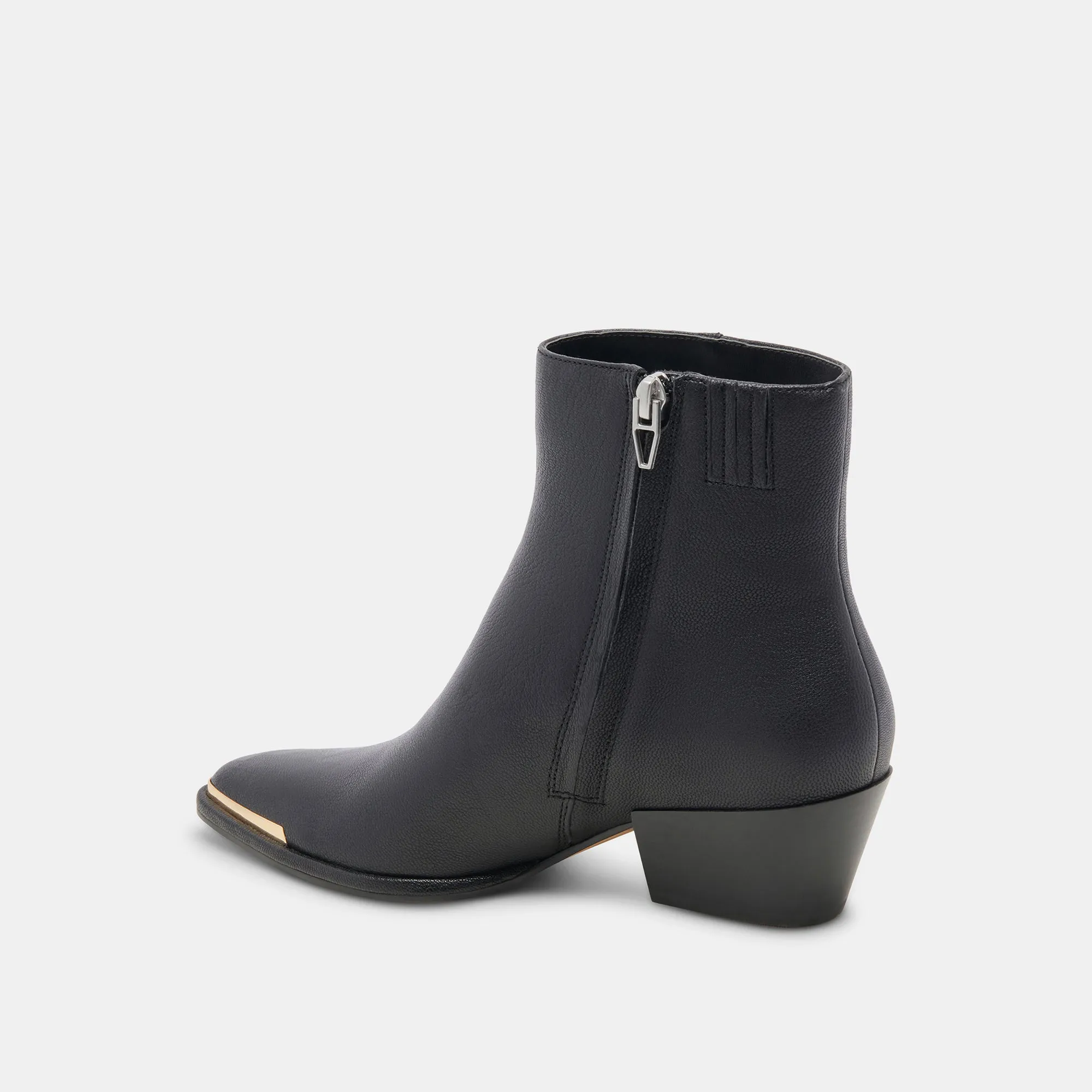 NONAH STIEFELETTEN AUS SCHWARZEM LEDER