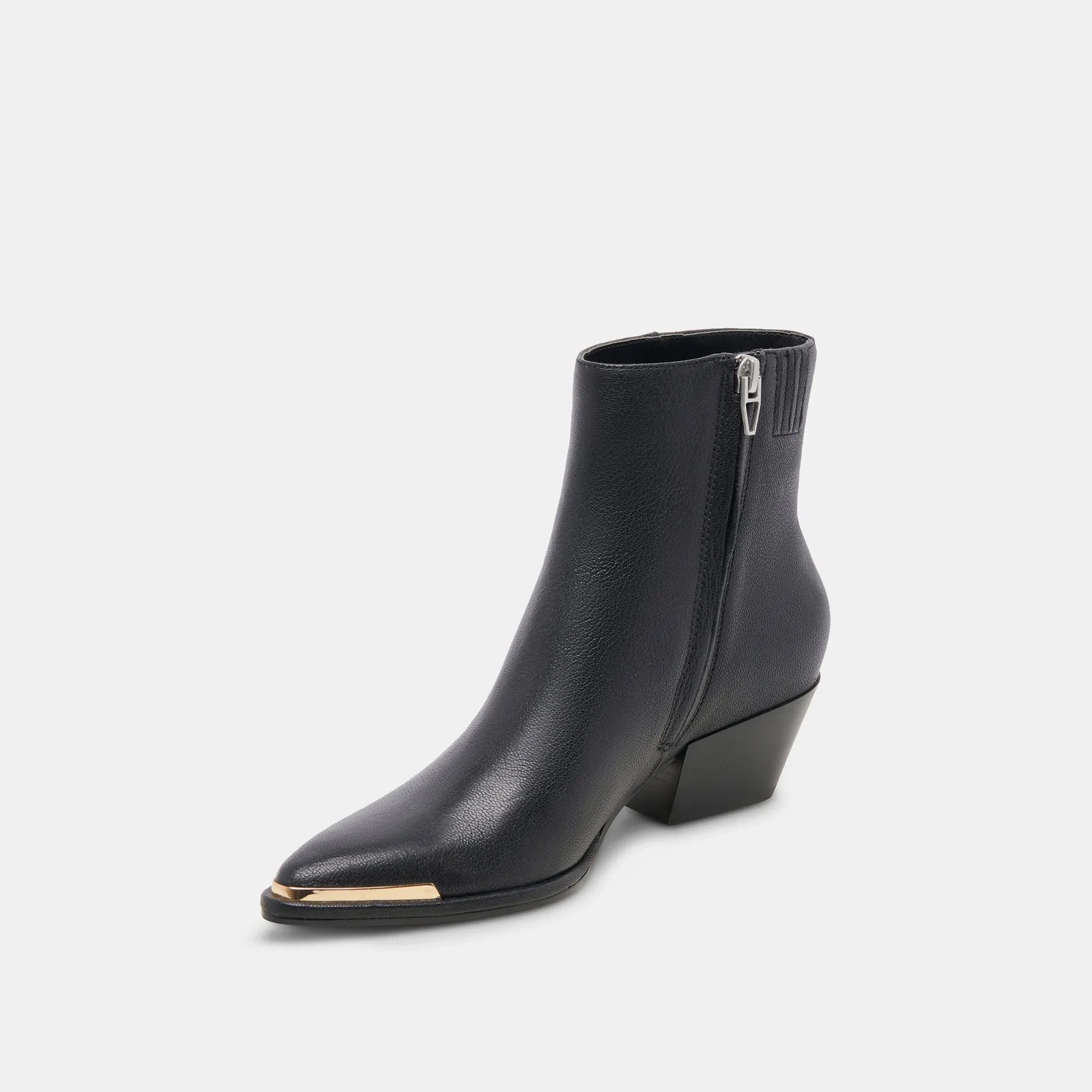 NONAH STIEFELETTEN AUS SCHWARZEM LEDER