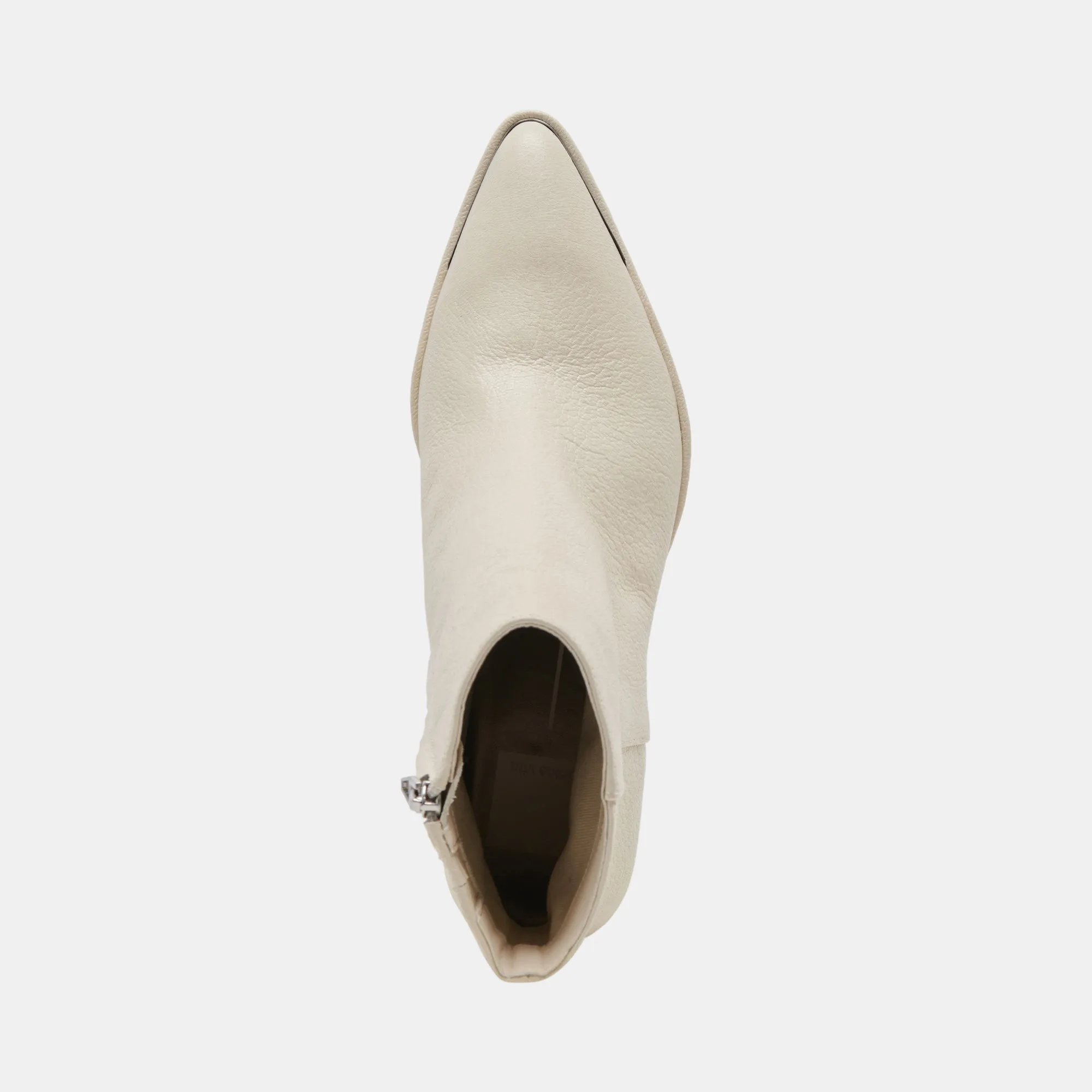 NONAH STIEFELETTEN IN ELFENBEINFARBENEM LEDER