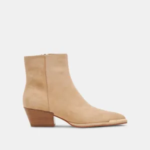 NONAH STIEFELETTEN IN NUBUKLEDER - HAVANNA