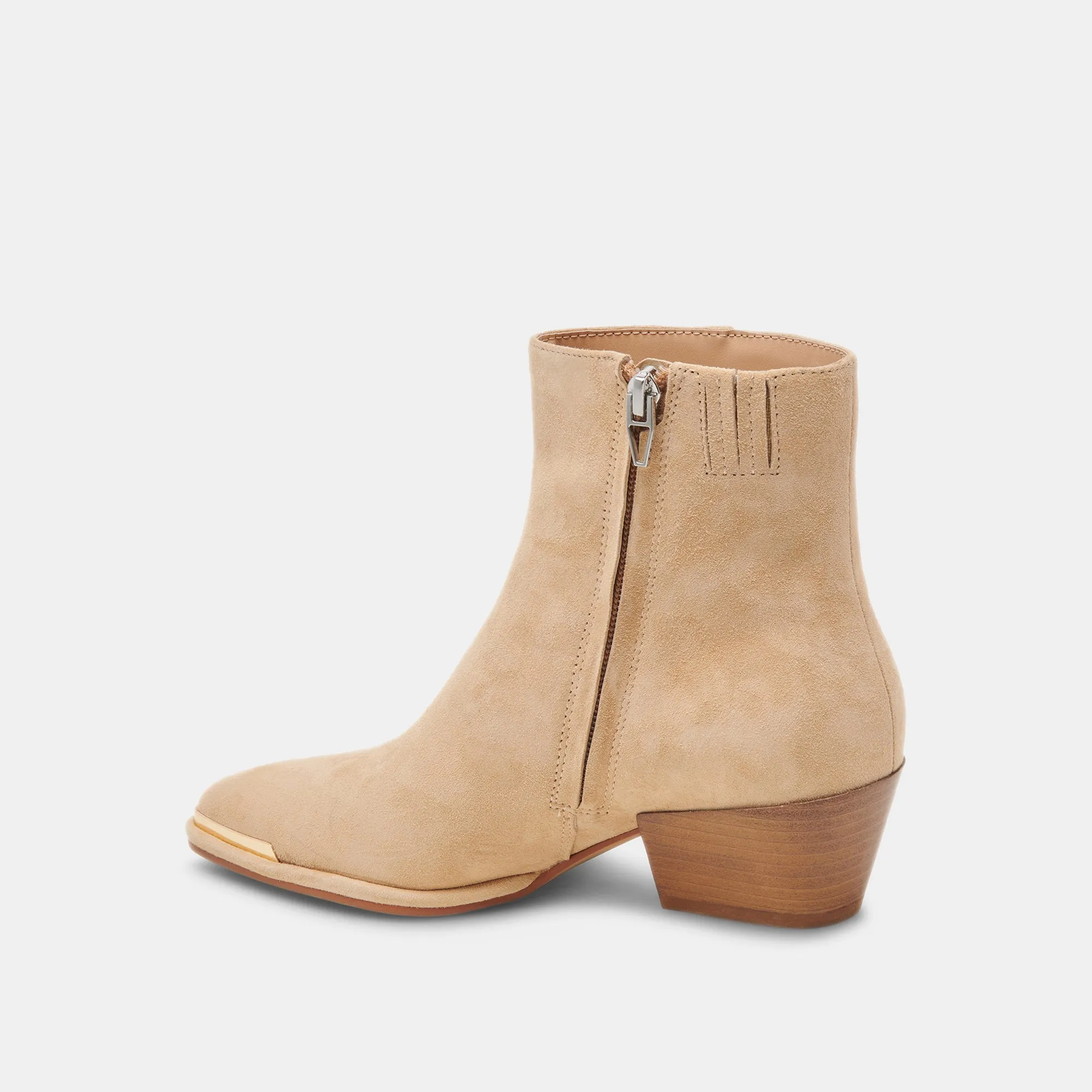 NONAH STIEFELETTEN IN NUBUKLEDER - HAVANNA