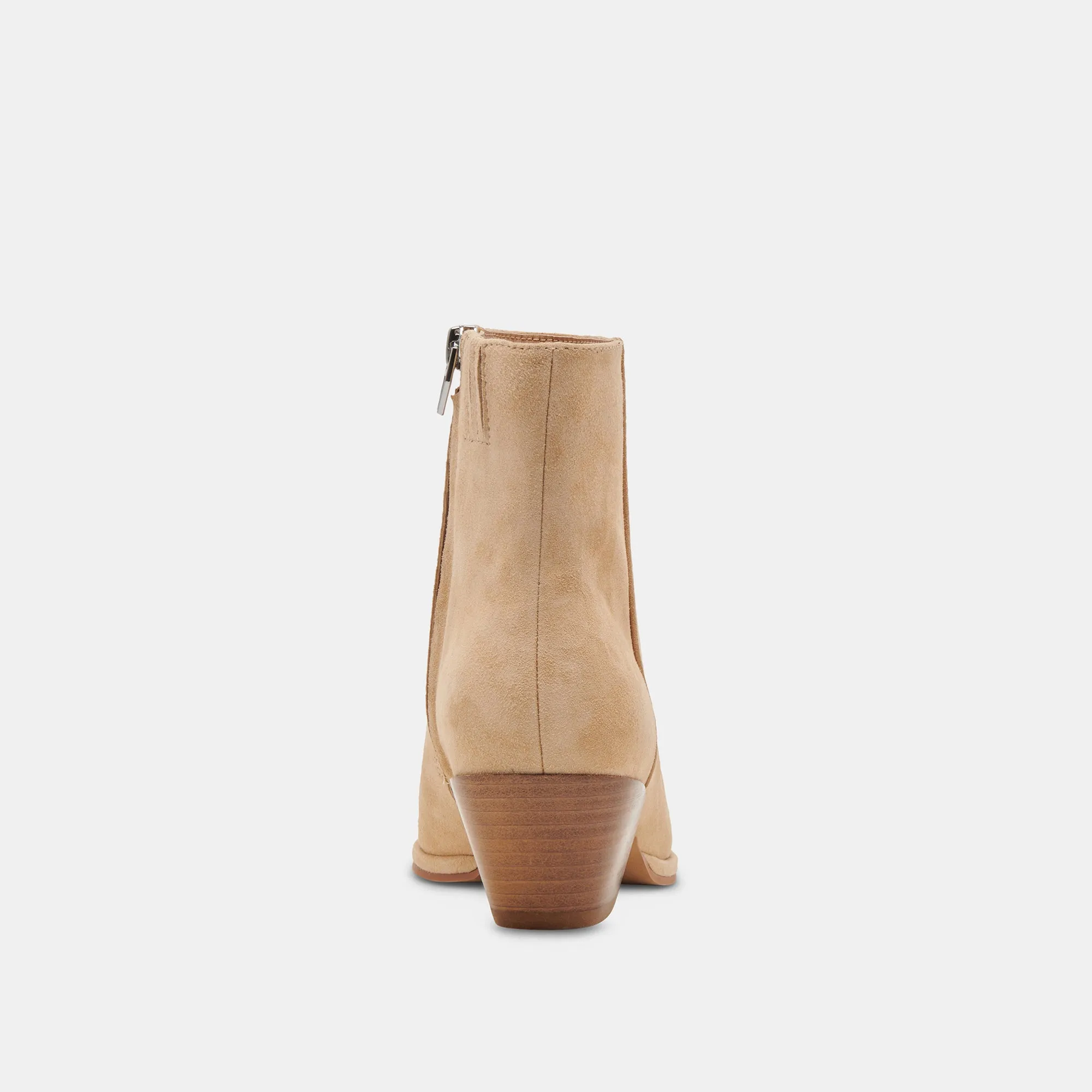 NONAH WEITE BOOTIES IN NUBUKLEDER IN BEIGE