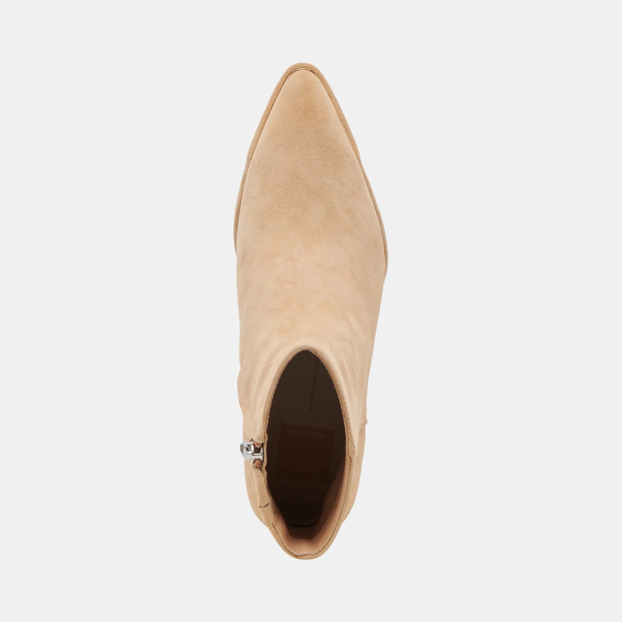 NONAH WEITE BOOTIES IN NUBUKLEDER IN BEIGE